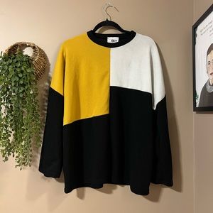 DeepNY color block sweater